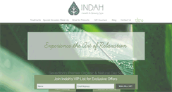 Desktop Screenshot of indahdayspa.com.au